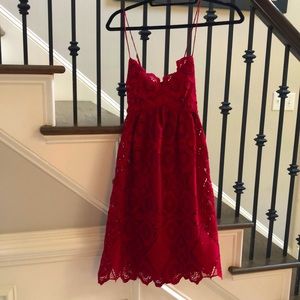 Maeve Red Lace Dress
